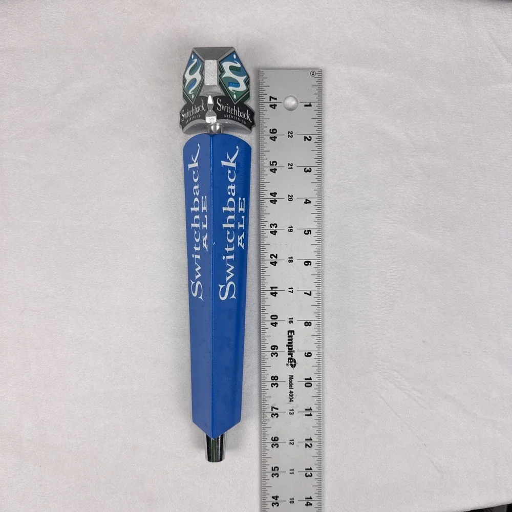 Switchback Ale Beer Tap Handle Switchback Brewing Co Vermont Blue 12.5 Inch